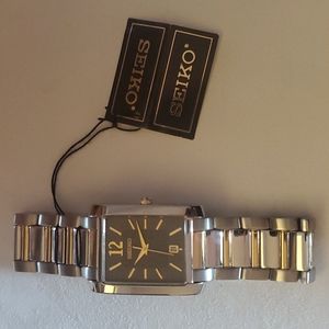 Seiko Men's SKK701 Dress Two-Tone Solid Stainless-Steel Case and Bracelet